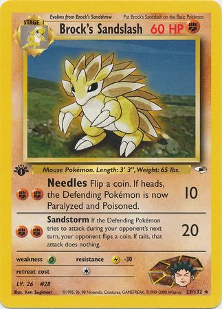 Brock's Sandslash - 23-132 - 1st Edition