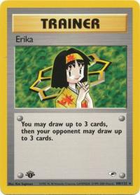 pokemon gym heroes 1st edition erika 100 132 1st edition