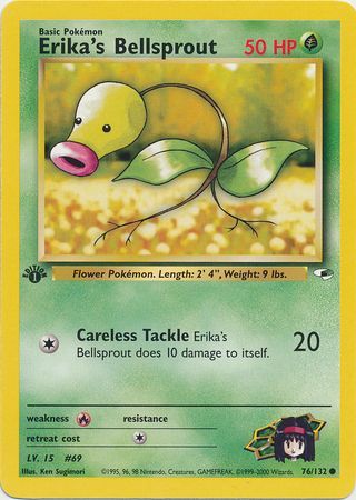 Erika's Bellsprout - 76-132 - 1st Edition