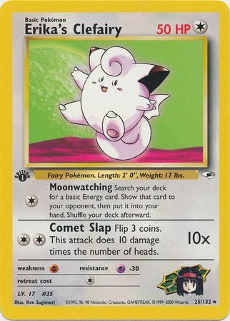 Erika's Clefairy - 25-132 - 1st Edition