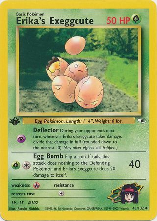 Erika's Exeggcute - 43-132 - 1st Edition