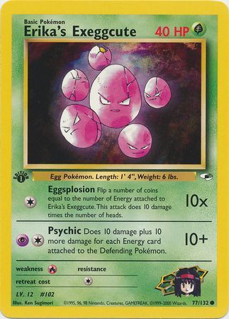 Erika's Exeggcute - 77-132 - 1st Edition