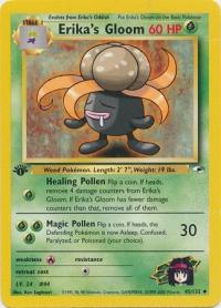 pokemon gym heroes 1st edition erika s gloom 45 132 1st edition