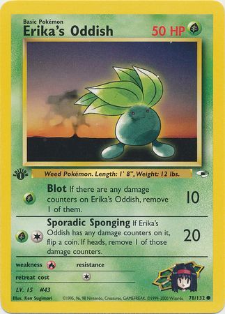 Erika's Oddish - 78-132 - 1st Edition