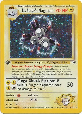 Lt. Surge's Magneton - 8-132 - 1st Edition