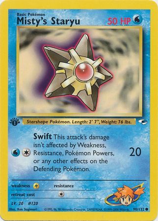 Misty's Staryu - 90-132 - 1st Edition