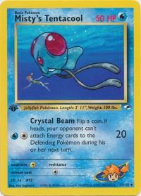 pokemon gym heroes 1st edition misty s tentacool 57 132 1st edition