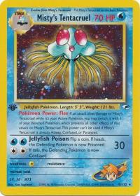 pokemon gym heroes 1st edition misty s tentacruel 10 132 1st edition