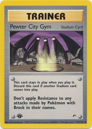 Pewter City Gym - 115-132 - 1st Edition