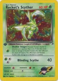 pokemon gym heroes 1st edition rocket s scyther 13 132 1st edition