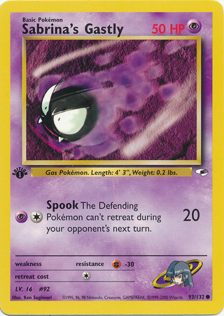 Sabrina's Gastly - 93-132 - 1st Edition