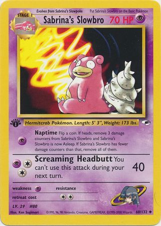 Sabrina's Slowbro - 60-132 - 1st Edition