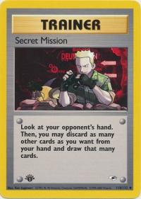 pokemon gym heroes 1st edition secret mission 118 132 1st edition