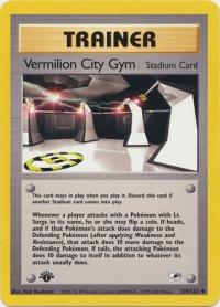 pokemon gym heroes 1st edition vermilion city gym 120 132 1st edition