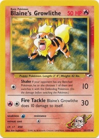 Blaine's Growlithe - 35-132