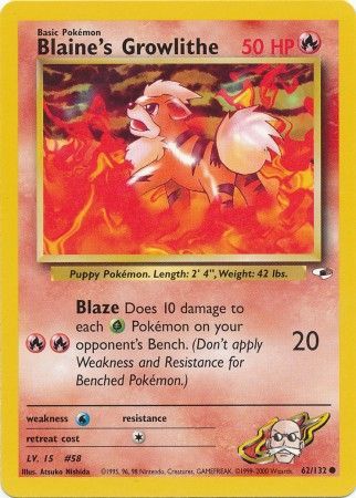 Blaine's Growlithe - 62-132