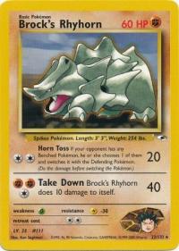 pokemon gym heroes brock s rhyhorn 22 132