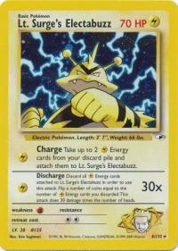 pokemon gym heroes lt surge s electabuzz 6 132