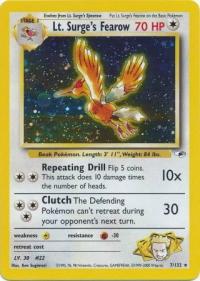 pokemon gym heroes lt surge s fearow 7 132