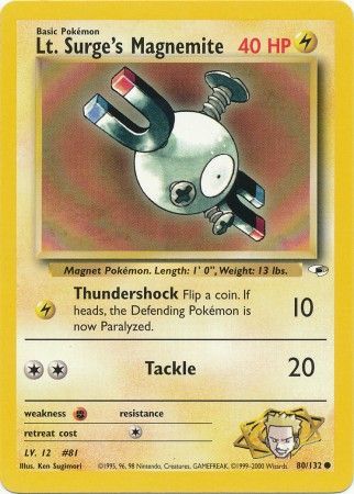 Lt. Surge's Magnemite - 80-132