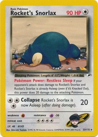 Rocket's Snorlax - 33-132