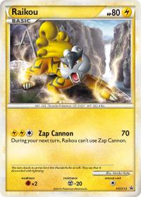 pokemon heartgold soulsilver promos raikou hgss19