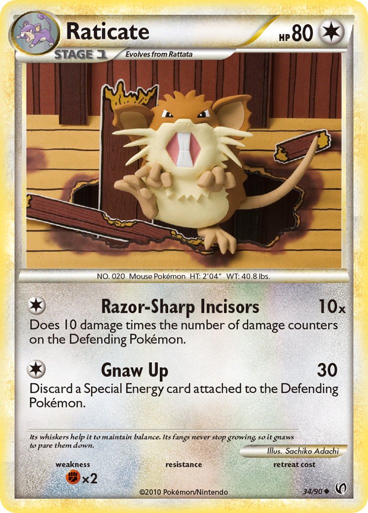 Raticate 34-90 (RH)