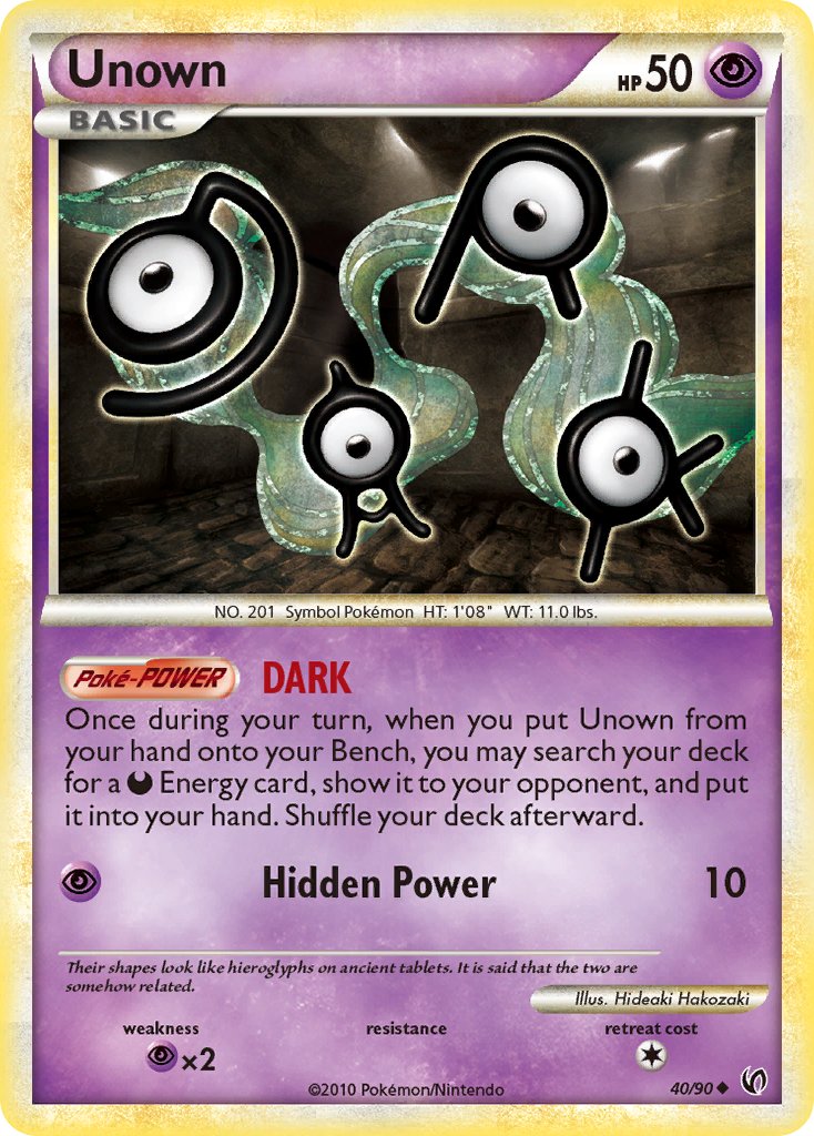 Unown 40-90 (RH)