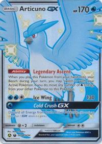 pokemon hidden fates articuno gx sv54 sv94