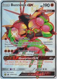 pokemon hidden fates buzzwole gx sv68 sv94