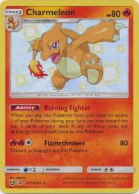 pokemon hidden fates charmeleon sv7 sv94