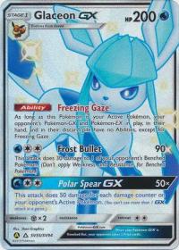 pokemon hidden fates glaceon gx sv55 sv94