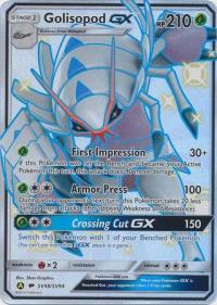 pokemon hidden fates golisopod gx sv48 sv94