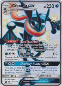 pokemon hidden fates greninja gx sv56 sv94