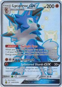 pokemon hidden fates lycanroc gx sv67 sv94