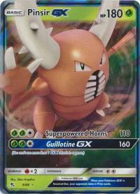 pokemon hidden fates pinsir gx 6 68