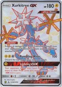 pokemon hidden fates xurkitree gx sv58 sv94