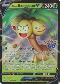 pokemon jumbo pokemon cards alolan exeggutor v swsh225 oversized