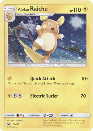 Alolan Raichu - SM65 - Oversized Promo