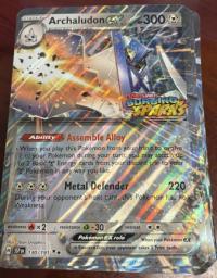 pokemon jumbo pokemon cards archaludon ex surging sparks stamped jumbo card