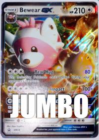 pokemon jumbo pokemon cards bewear gx sm34 oversized
