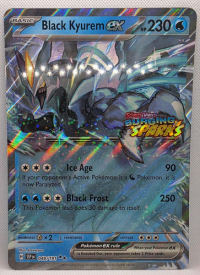 pokemon jumbo pokemon cards black kyurem ex surging sparks stamped jumbo card