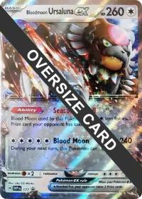 pokemon jumbo pokemon cards bloodmoon ursaluna ex svp177 jumbo card