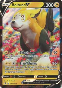 pokemon jumbo pokemon cards boltund v swsh219 oversized promo