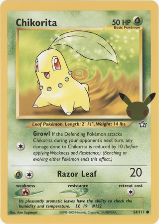 Chikorita - 54/111 - 25th Anniversary Oversized Promo