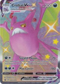 pokemon jumbo pokemon cards crobat vmax swsh099 oversized shiny promo