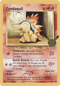 pokemon jumbo pokemon cards cyndaquil 57 111 25th anniversary oversized promo