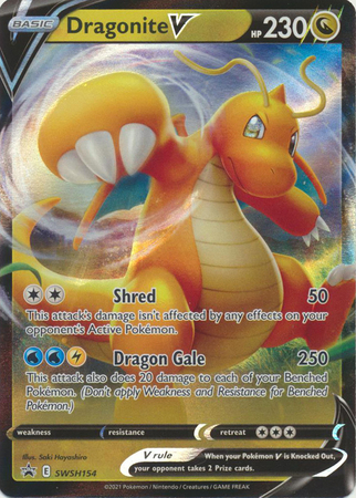 Dragonite V - SWSH154 - Oversized Promo