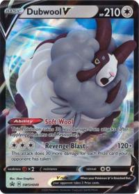 pokemon jumbo pokemon cards dubwool v swsh049 oversized