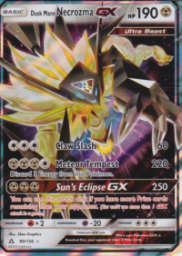 pokemon jumbo pokemon cards dusk mane necrozma 90 156 oversized